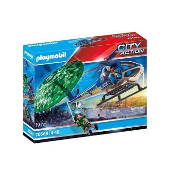 Elicopterul Playmobil Police Parachute Pursuit (70569)