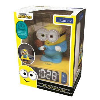 Lexibook Minions 3d Alarm Clock With Night Light (rl800des)