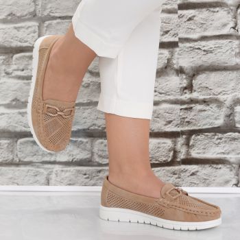 Pantofi dama casual Kaki din Piele Ecologica Linama