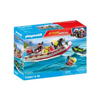 Playmobil Fireboat With Aqua Scooter (71464)