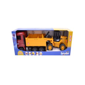 Set Bruder Man Tga Construction Truck & Articulated Loader (br2752)