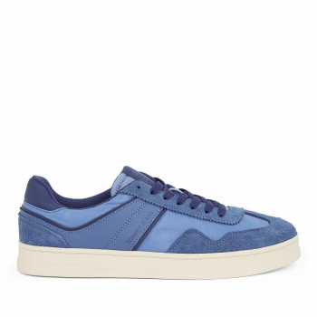 Sneakers bărbați Tommy Jeans bleumarin din piele întoarsă 3419BP1606BL