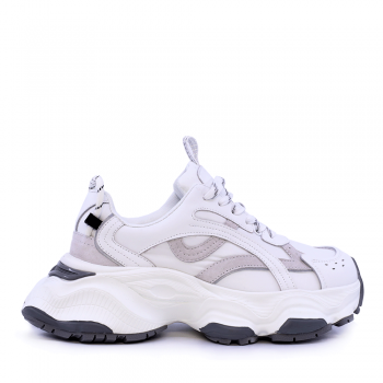 Sneakers chunky femei Benvenuti albi din piele 1279dps4515a