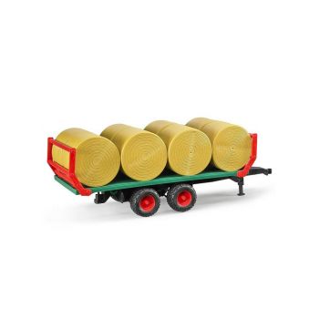 Bruder Bale Transport Trailer With 8 Round Bales (br2220)