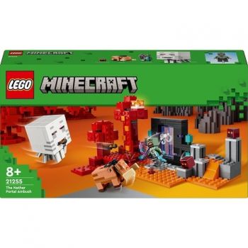 LEGO® Minecraft® - Ambuscada in portalul nether 21255, 352 piese