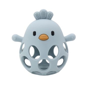 Magni Teether Ball Duckling In Lfgb Silicone, Blue (5632)