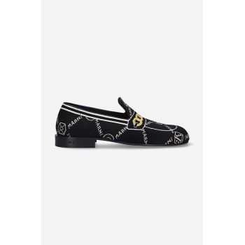 Marni mocasini Moccasin Shoe bărbați, culoarea negru MOMR003802.P4601-brown