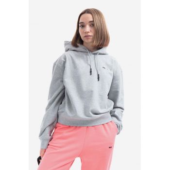 MCQ hanorac de bumbac femei, culoarea gri, cu glugă, melanj 624673RSJ771230-grey