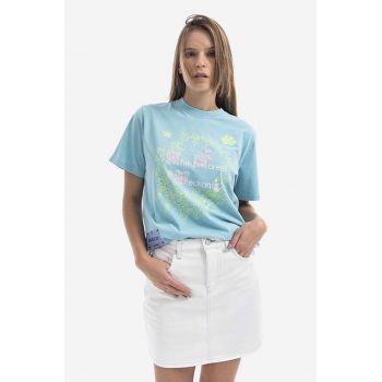 MCQ tricou din bumbac 624665RSJ634209-BLUE