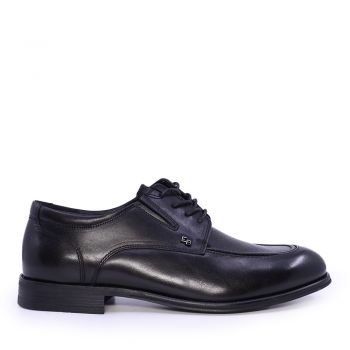 Pantofi derby bărbați Enzo Bertini negri din piele naturală 1099BP4241N