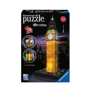 Puzzle 3D Big Ben, Editie Luminoasa, 216 Piese