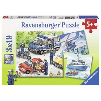 Puzzle politie, 3x49 piese