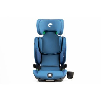 Scaun auto compact Kidnort cu SPS, isofix, Tetiera si spatar reglabile, prevazut cu cotiere, I-Size 100-150cm R-129 Natt Blue