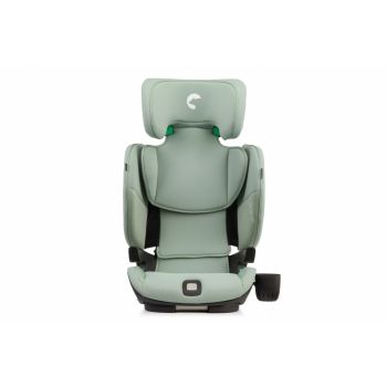 Scaun auto compact Kidnort cu SPS, isofix, Tetiera si spatar reglabile, prevazut cu cotiere, I-Size 100-150cm R-129 Natt Green