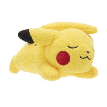 Jucarie de plus Pokemon, model Pikachu adormit, 13 cm