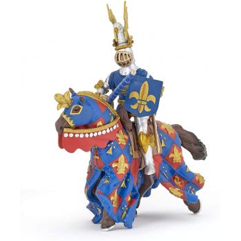 Papo Figurina Cavaler Crin Albastru