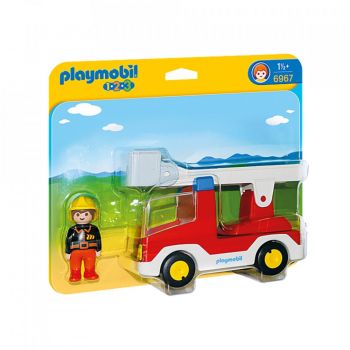 Playmobil - 1.2.3 Camion Cu Pompier