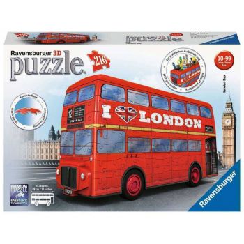 Puzzle 3D Autobuz Londra, 216 Piese