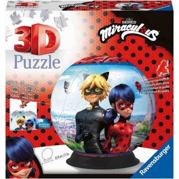 Puzzle 3D Miraculous, 72 Piese