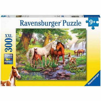 Puzzle Familie De Cai La Rau, 300 Piese