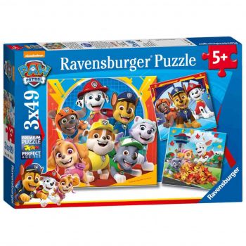 Puzzle Patrula Catelusilor, 3X49 Piese