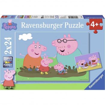 Puzzle Peppa Pig, 2X24 Piese