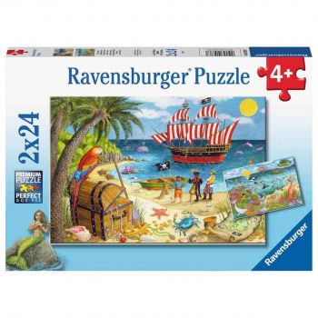 Puzzle Pirati Si Sirene, 2X24 Piese