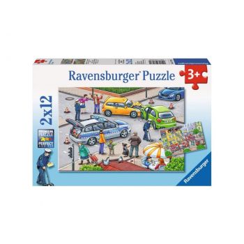 Puzzle Politie, 2X12 Piese