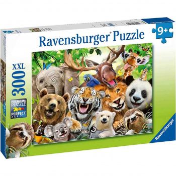 Puzzle Selfie Cu Animale Exotice, 300 Piese