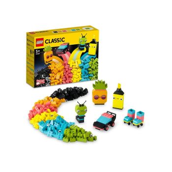 Set LEGO Classic - Distractie creativa in culori neon (11027)