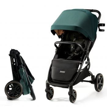 Carucior Sport, Ultra Compact, Kinderkraft Mitzy, 0-22 Kg, Jade Green