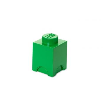 Cutie depozitare LEGO 1 verde inchis