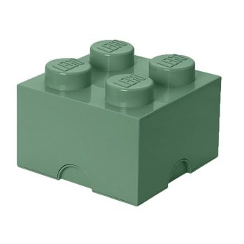 Cutie depozitare LEGO 2X2 verde nisip