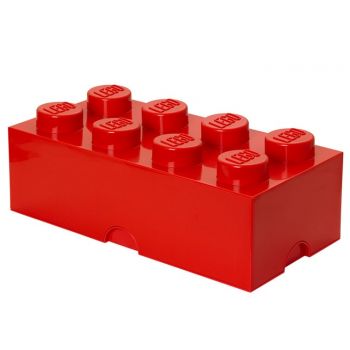 Cutie depozitare LEGO 2x4 rosu