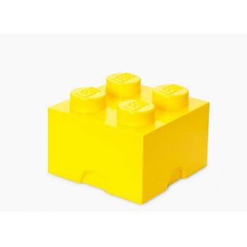 Cutie depozitare LEGO 4 galben