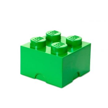 Cutie depozitare LEGO 4 verde inchis