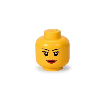 Cutie depozitare S cap minifigurina LEGO fata