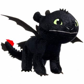 Jucarie din plus Toothless negru, Dragons, 40 cm