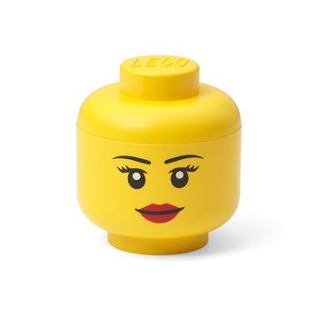 Mini cutie depozitare cap minifigurina LEGO fata