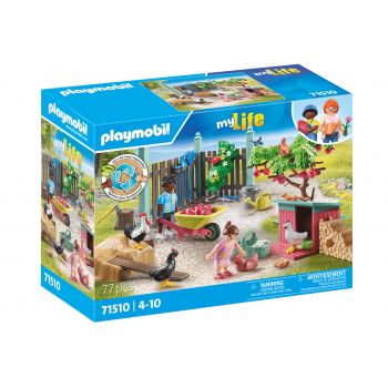 Playmobil-MICA FERMA DE PUI DIN GRADINA CASUTEI