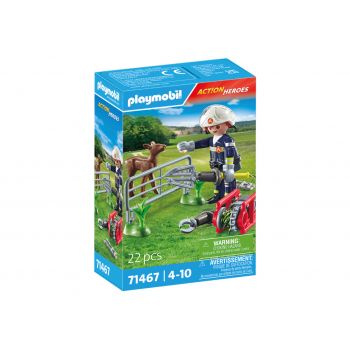 Playmobil-MISIUNEA POMPIERULUI DE SALVARE A ANIMALULUI