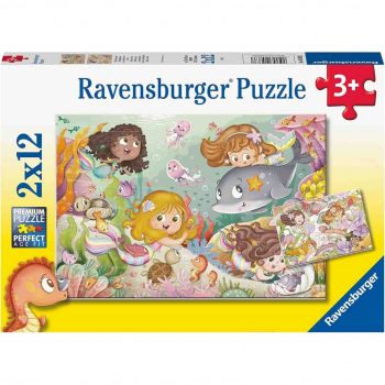 Puzzle Fetite Din Basm, 2X12 Piese