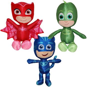 Set 3 jucarii Owlette, Gekko & Catboy, PJ Masks, 32 cm