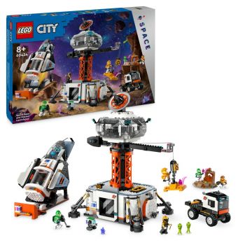 Set LEGO City - Baza spatiala si platforma de lansare a rachetei (60434)