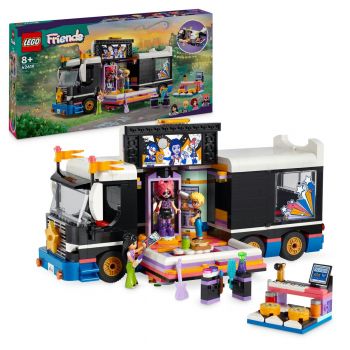 Set LEGO Friends - Autocar de turneu pentru staruri pop (42619)