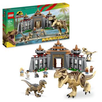 SET LEGO Jurassic World - Centru pentru turisti: T.rex si Raptor (76961)