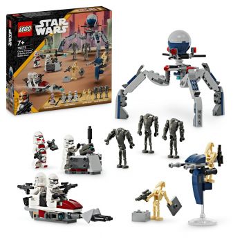 Set LEGO Star Wars - Pachet de lupta: Clone Trooper si droid de lupta (75372)