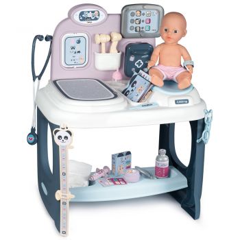 Centru de ingrijire pentru papusi Smoby Baby Care Center cu papusa si accesorii