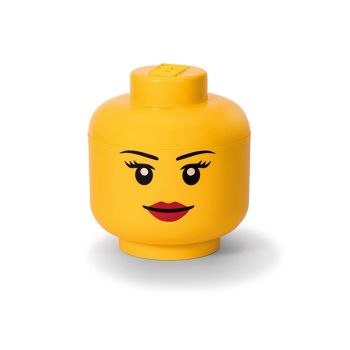 Cutie depozitare L cap minifigurina LEGO fata