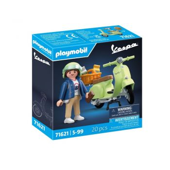 Playmobil - Vespa verde cu o femeie